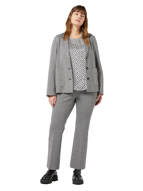 GIACCA BLAZER MONOPETTO IN JERSEY DONNA GRIGIO