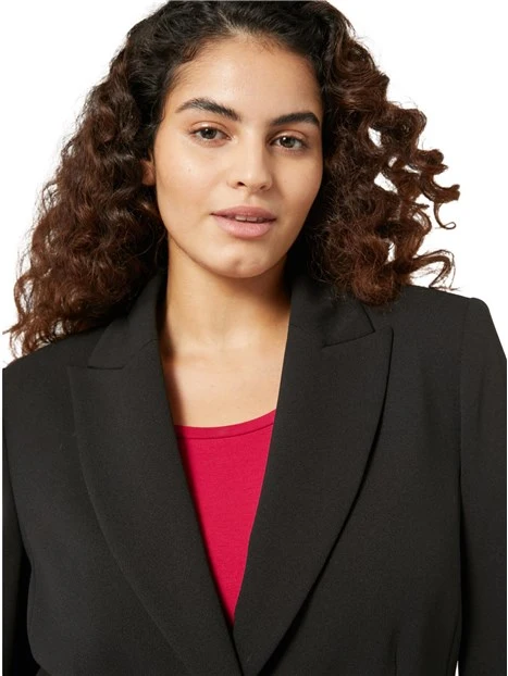 GIACCA BLAZER IN MAGLIA MONOELASTICA DONNA NERO