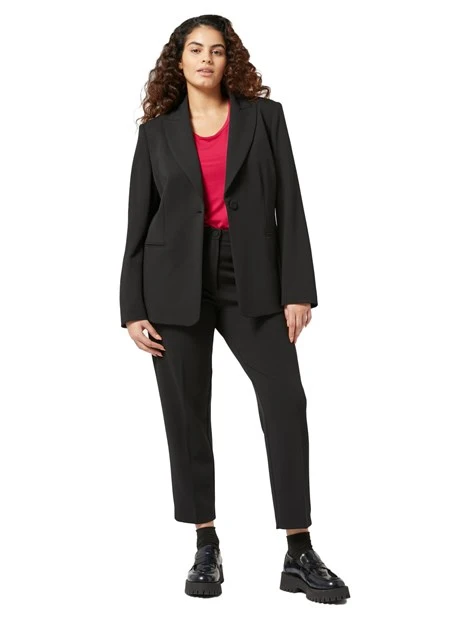 GIACCA BLAZER IN MAGLIA MONOELASTICA DONNA NERO