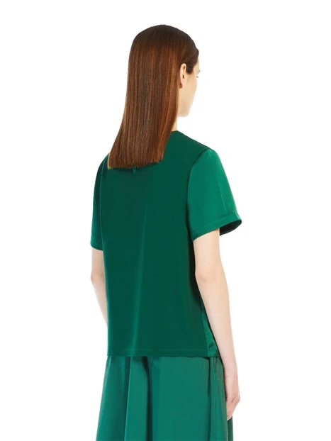 T-SHIRT MANICA CORTA IN RASO DONNA VERDE