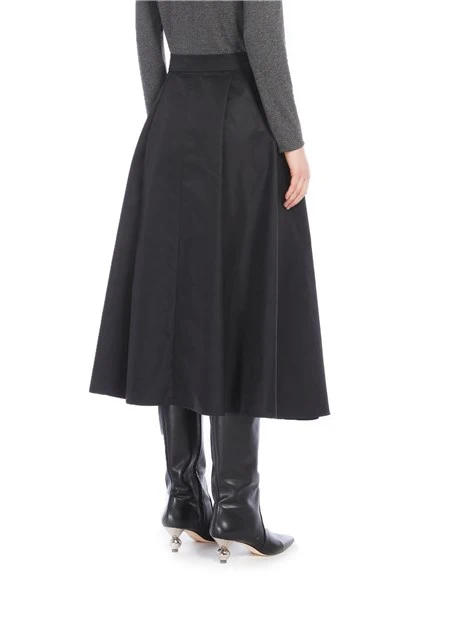 GONNA LUNGA IN TWILL ANTIGOCCIA DONNA NERO