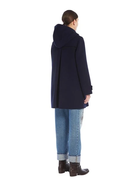 CAPPOTTO LUNGO MONTGOMERY IN LANA DONNA BLU