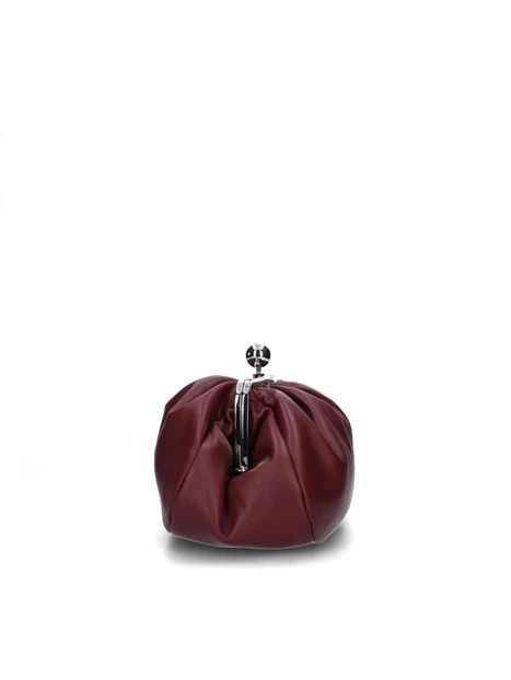 BORSA A MANO PASTICCINO CUBICO DONNA BORDEAUX