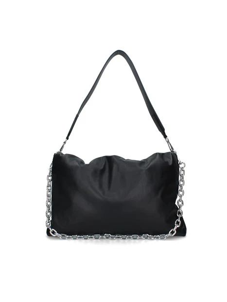 BORSA A SPALLA PASTICCINO SLALOM DONNA NERO