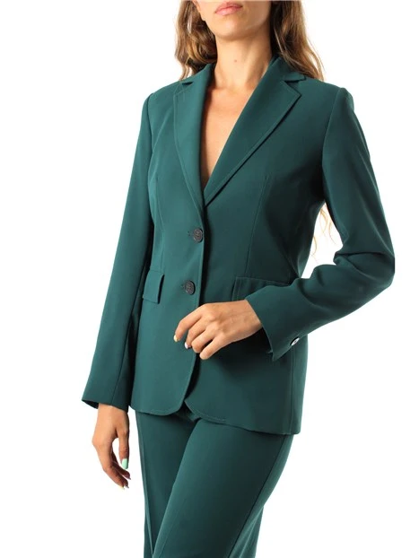 GIACCA BLAZER SATINATA DONNA VERDE