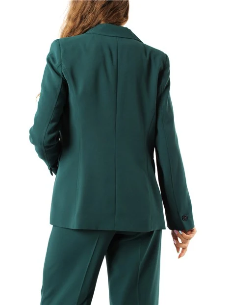 GIACCA BLAZER SATINATA DONNA VERDE