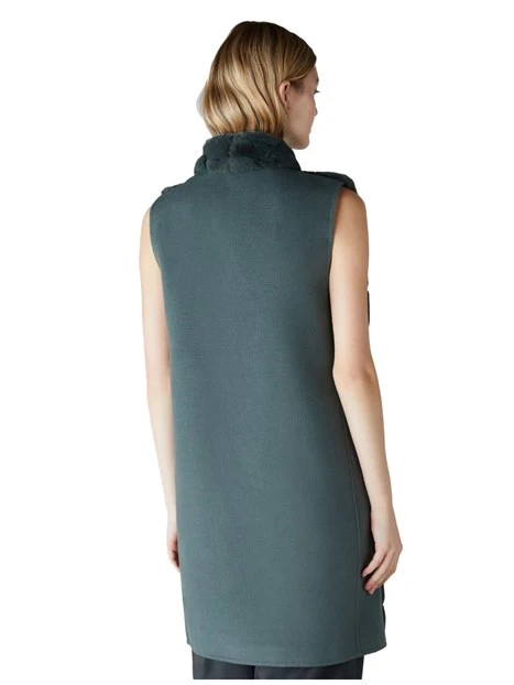 GILET IN ECO PELLICCIA DONNA VERDE