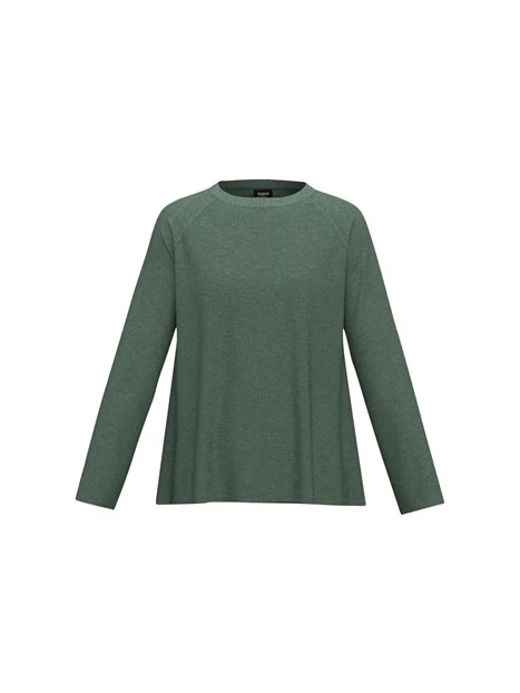 MAGLIA GIROCOLLO MISTO LANA DONNA VERDE