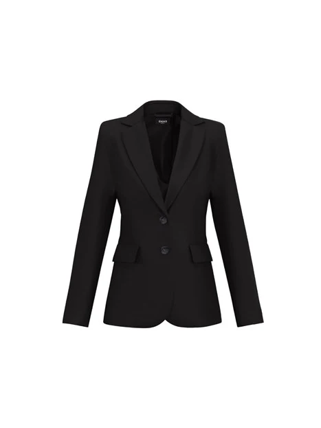 GIACCA BLAZER IN TESSUTO BIELASTICO DONNA NERO