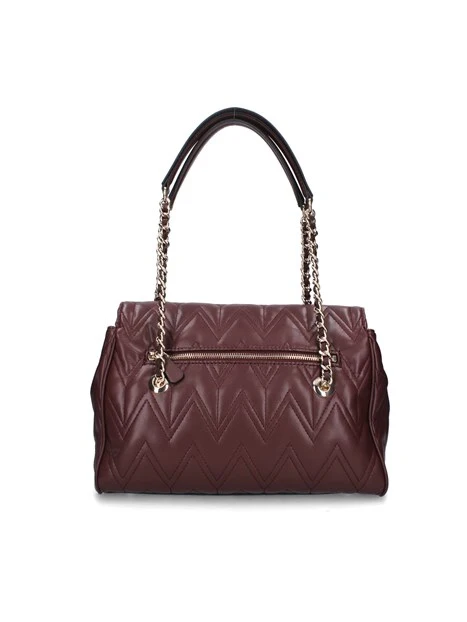 BORSA A SPALLA TRAPUNTATA SATCHEL DONNA BORDEAUX