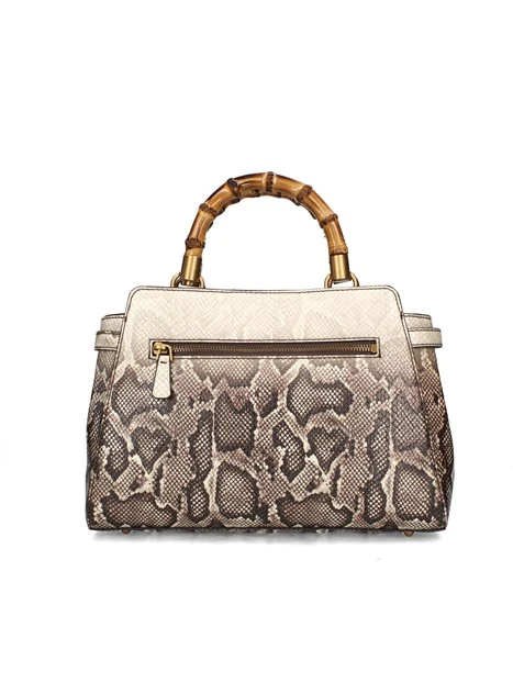 BORSA A MANO SIBEL PITONATA DONNA BEIGE