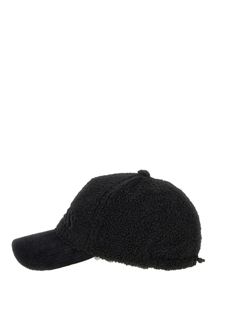 CAPPELLO IN ECO PELLICCIA CON VISIERA DONNA NERO