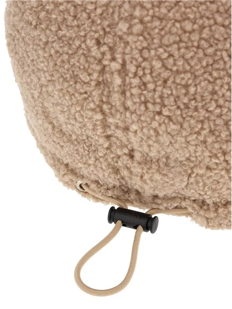 CAPPELLO IN ECO PELLICCIA CON VISIERA DONNA BEIGE