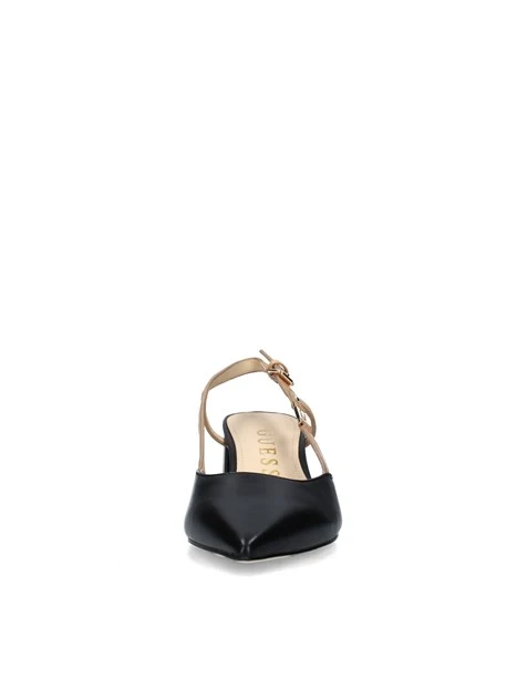 SLINGBACK ZANNA BICOLORE DONNA NERO