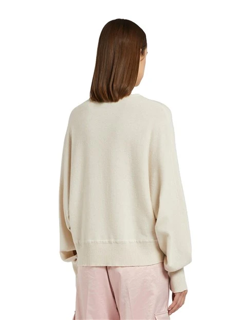 MAGLIA DOLCEVITA IN LANA E CASHMERE DONNA ROSA