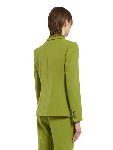 GIACCA BLAZER IN GABARDINA BIELASTICA DONNA VERDE