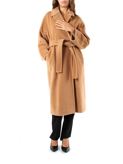 CAPPOTTO LUNGO IN PURA LANA DONNA BEIGE