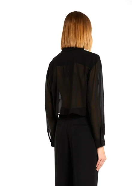 CAMICIA IN GEORGETTE ART. 365 DONNA NERO