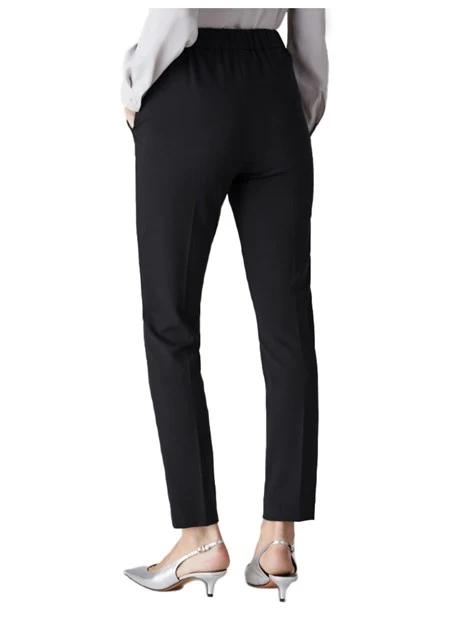 PANTALONI JOGGERS PUNTO MILANO ELASTICI DONNA NERO