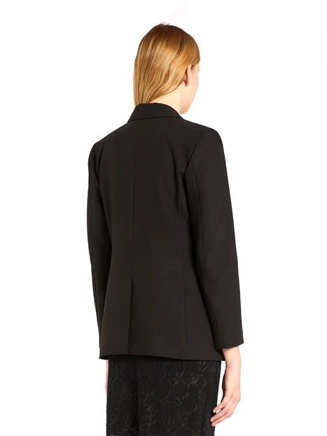 GIACCA BLAZER MONOPETTO IN CADY TECNICO DONNA NERO