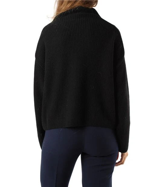 MAGLIA DOLCEVITA IN ECOCASHMERE DONNA NERO