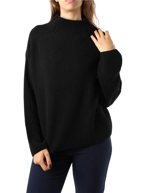 MAGLIA DOLCEVITA IN ECOCASHMERE DONNA NERO