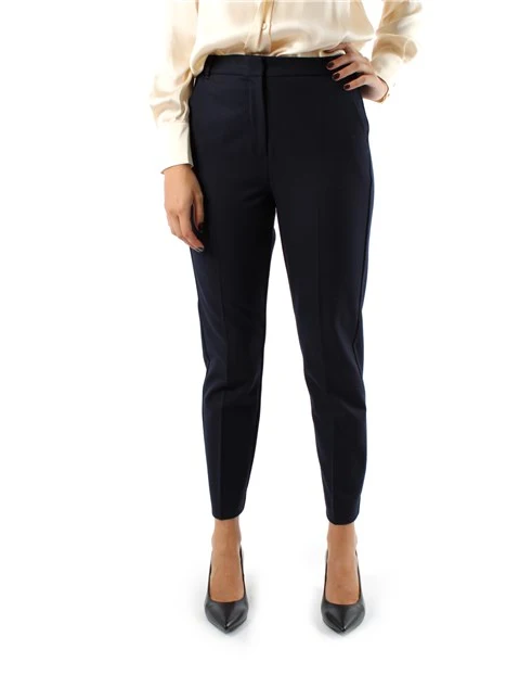 PANTALONI CHINO IN GABARDINA ELASTICA DONNA BLU