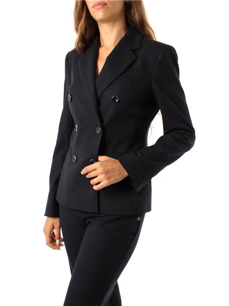 BLAZER DOPPIOPETTO IN POLIVISCOSA DONNA BLU