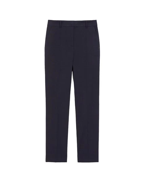 PANTALONI A SIGARETTA MISTO COTONE DONNA BLU