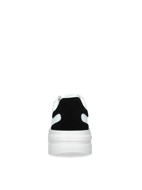 SNEAKERS PLATFORM ELBINA CON TALLONE NERO DONNA BIANCO