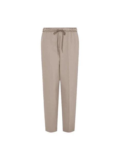 PANTALONI JOGGERS IN TELA BIELASTICA DONNA GRIGIO