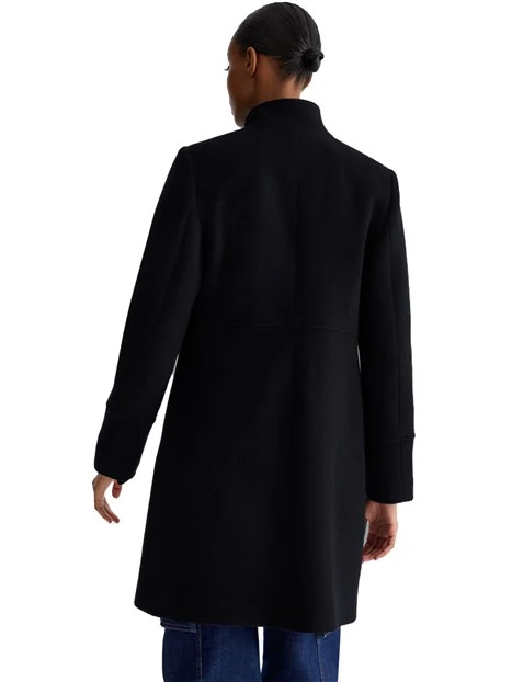 CAPPOTTO CORTO COLLO ALTO DONNA NERO