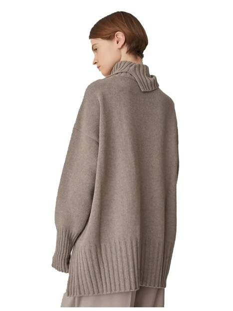 MAGLIA DOLCEVITA IN LANA CASHMERE DONNA GRIGIO