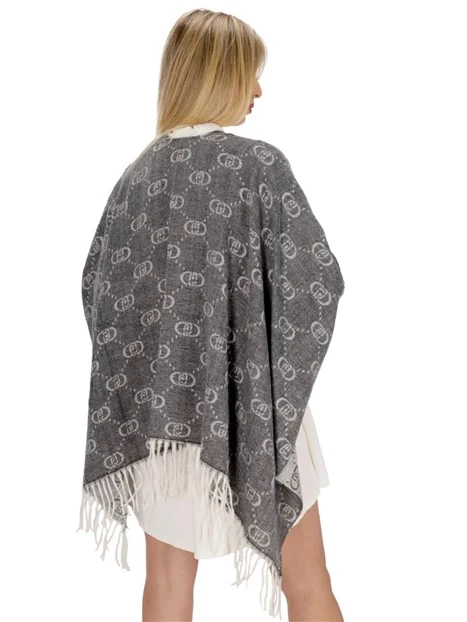 PONCHO MONOGRAM DONNA GRIGIO