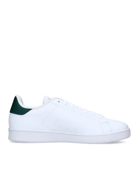 SNEAKERS BASSE URBAN COURT INSERTO VERDE UOMO BIANCO