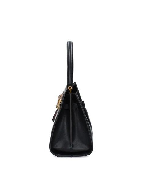 BORSA A MANO CON FOULARD DONNA NERO