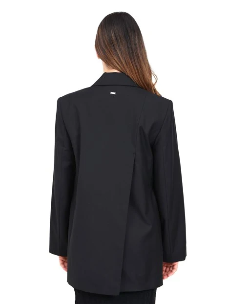 GIACCA BLAZER SPALLINE RIGIDE DONNA NERO