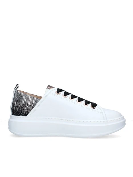 SNEAKERS PLATFORM WEMBLEY BIANCO ARGENTO