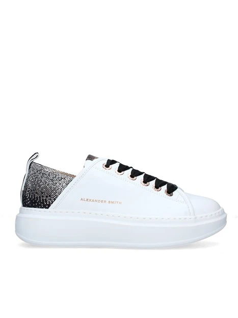 SNEAKERS PLATFORM WEMBLEY BIANCO ARGENTO