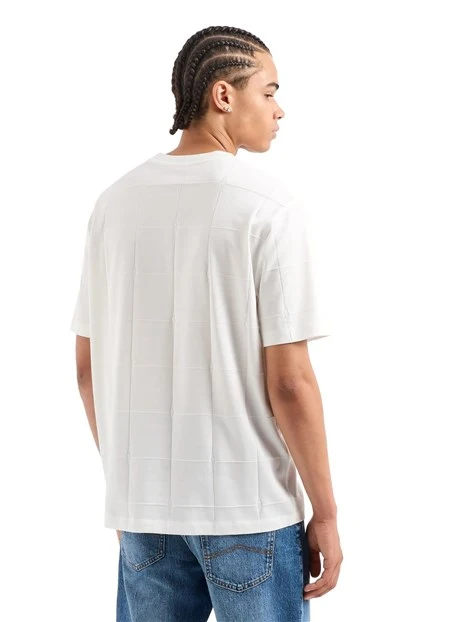 T-SHIRT MANICA CORTA IN COTONE ORGANICO UOMO BIANCO