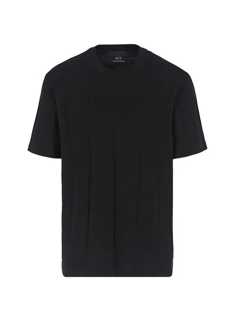 T-SHIRT MANICA CORTA IN COTONE ORGANICO UOMO NERO