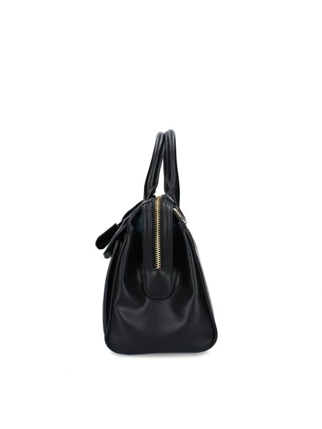 BORSA A MANO CON LOGO DONNA NERO