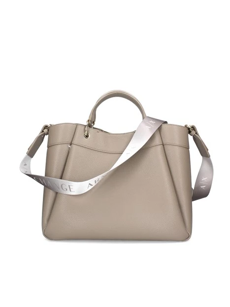 BORSA SHOPPING GRANDE CON TRACOLLA SFUMATA DONNA BEIGE