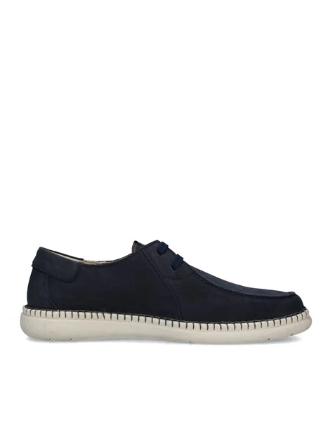 SNEAKERS BASSE SOSTENIBLE IN PELLE UOMO BLU