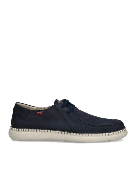 SNEAKERS BASSE SOSTENIBLE IN PELLE UOMO BLU