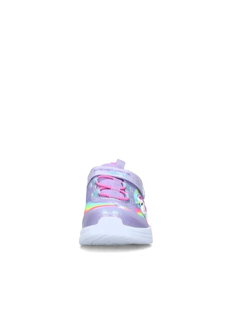 SNEAKERS BASSE CON UNICORNO E STELLE LUMINOSE BAMBINA BIANCO