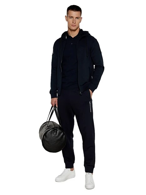 PANTALONI JOGGER CON LOGO UOMO NERO