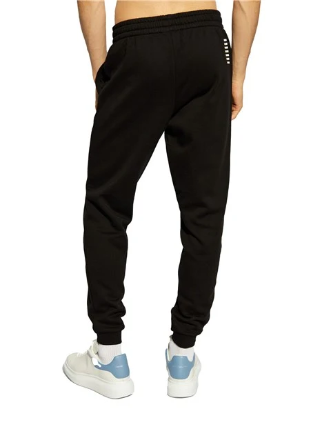 PANTALONI JOGGER CON LOGO SU TASCA UOMO NERO