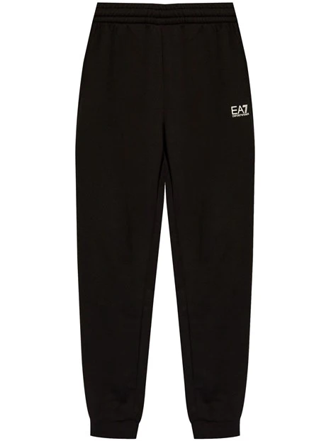 PANTALONI JOGGER CON LOGO SU TASCA UOMO NERO