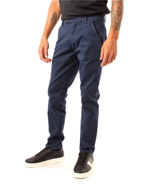 PANTALONI CHINO ADERENTI UOMO BLU